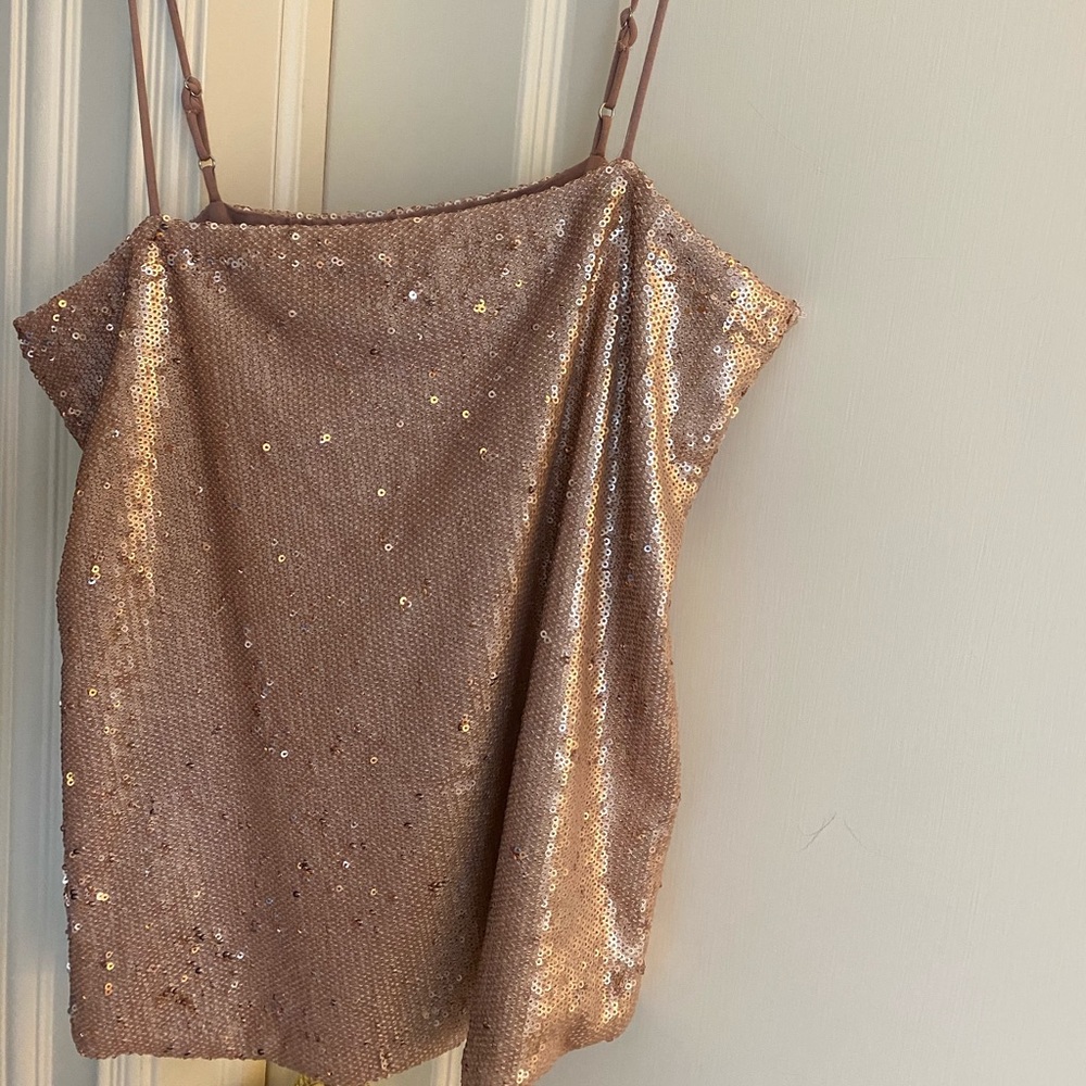 Pink Sequin Top